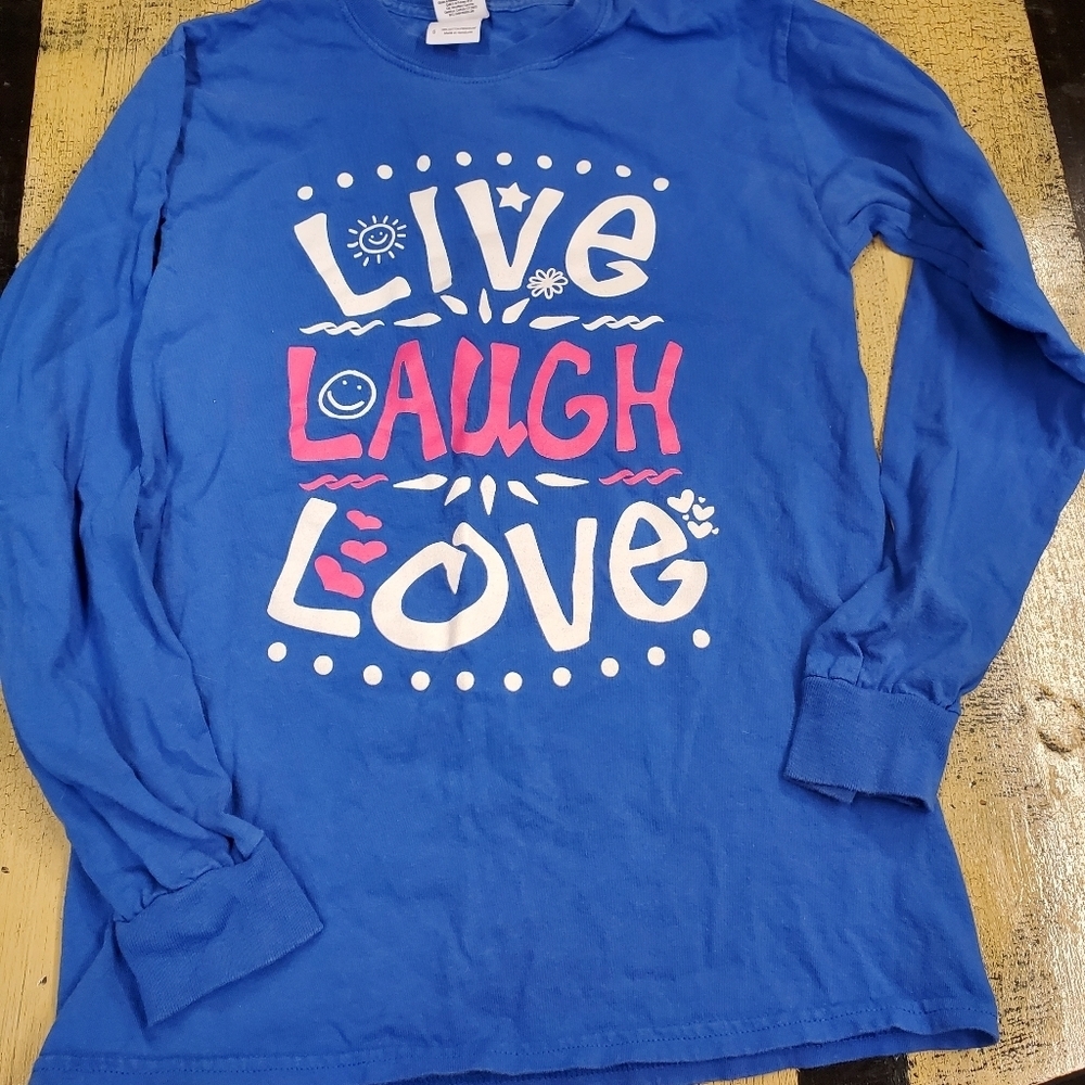 👸👕 Live, Laugh, Love long sleeve tshirt Size S